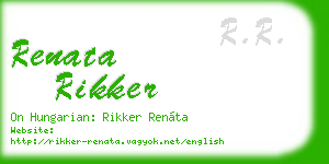 renata rikker business card